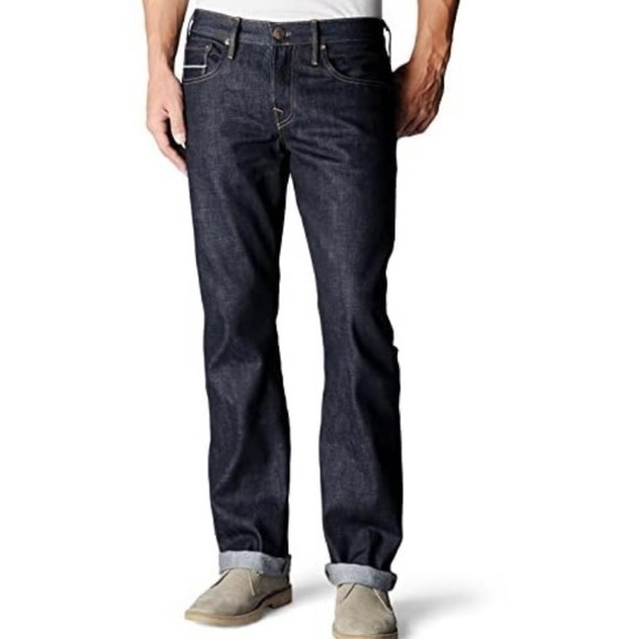 TRUE RELIGION MEN’S BOBBY SELVAGE STRAIGHT LEG RAW JEANS SIZE 38 NWT